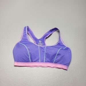 RBX purple and pink active wear sports bra women's size medium
